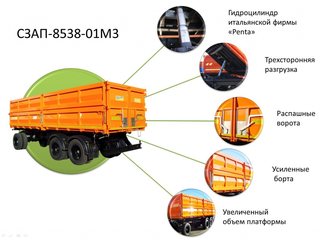 Автоприцеп-КАМАЗ запустил новую серию трехосных самосвальных прицепов